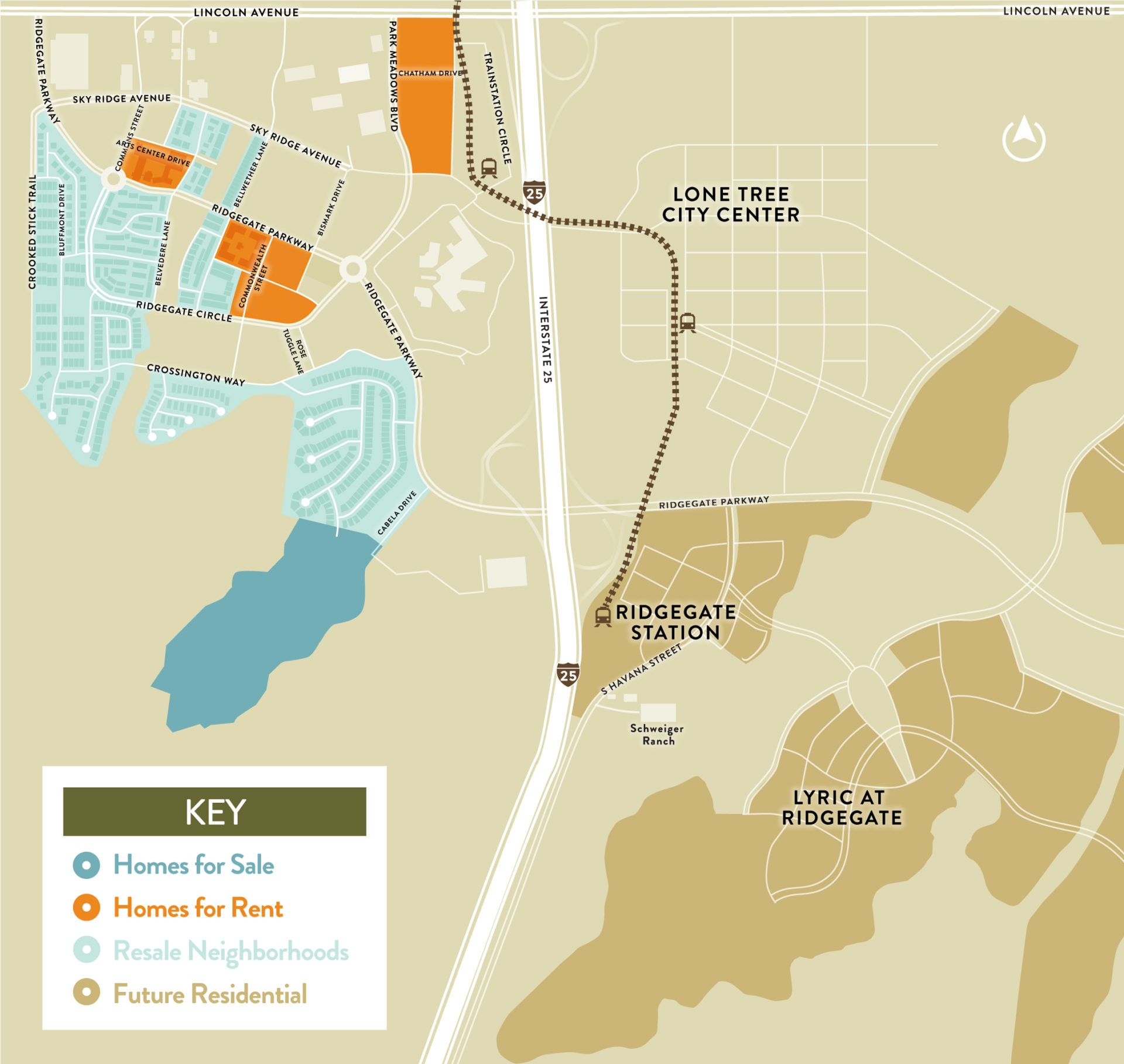 Homes in Lone Tree, Colorado RidgeGate Community